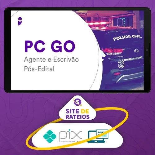 PC-GO (Agente e Escrivão) Pacote Completo - 2022 (Pós-Edital) - Estratégia Concursos