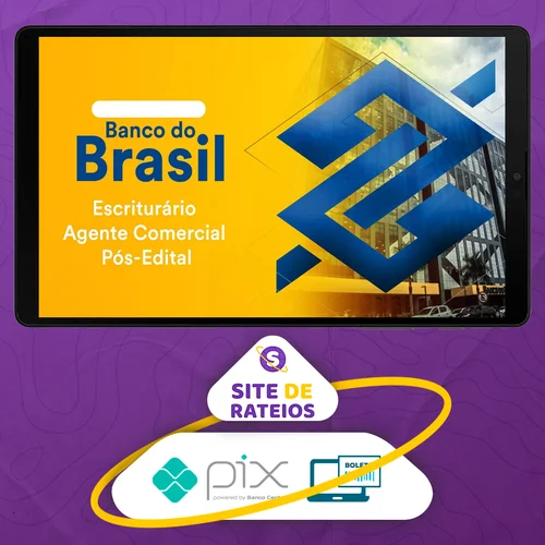 Pacote - Banco do Brasil (Escriturário - Agente Comercial) Pacote Completo - 2023 - Estratégia Concursos