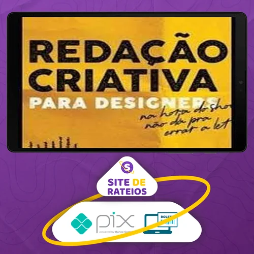 Redação Criativa Para Design - Thomaz Vianna