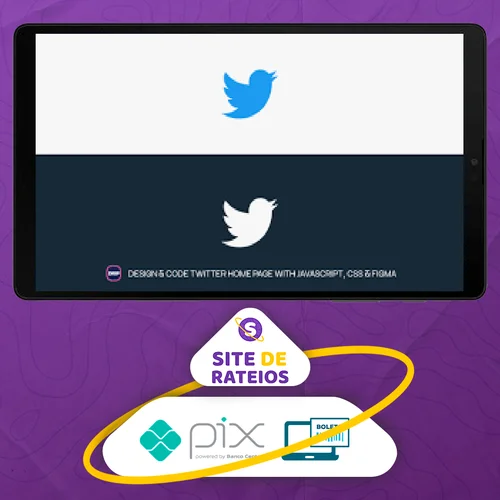 Design and Code Twitter Home Page with JavaScript, CSS & Figma - Hossein Boroji [INGLÊS]
