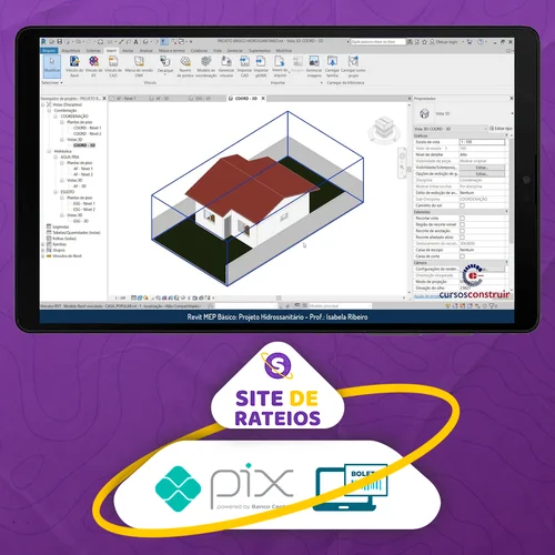 Revit Mep Básico: Projeto Hidrossanitário de Residência Popular - Isabela Ribeiro