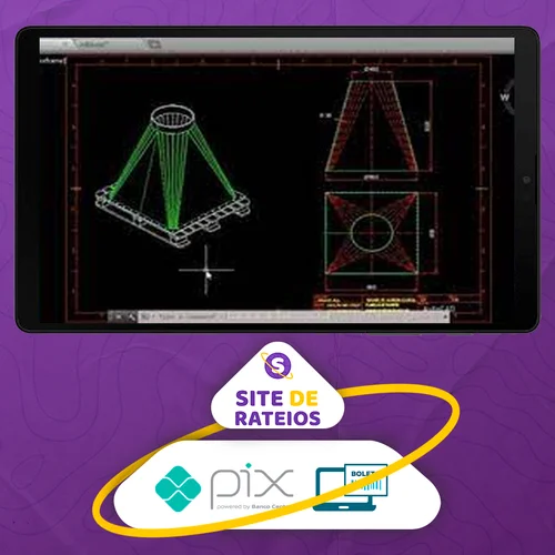 Traçado de Caldeiraria Essencial CAD 2D e 3D - Render