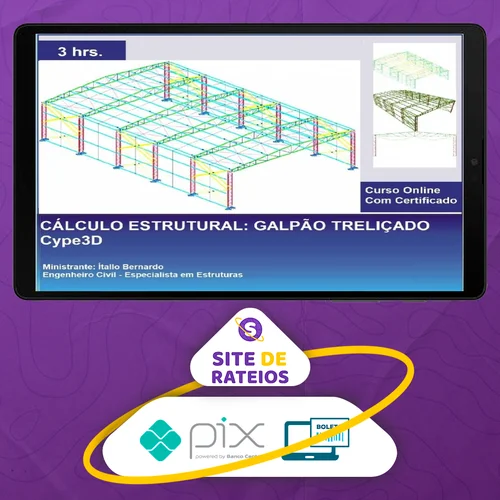 Cype3D: Galpão Treliçado - Ítallo Bernardo