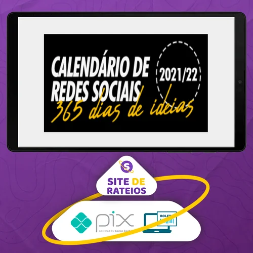 Calendário - 365 Dias De Conteúdo - Postar Pra Vender